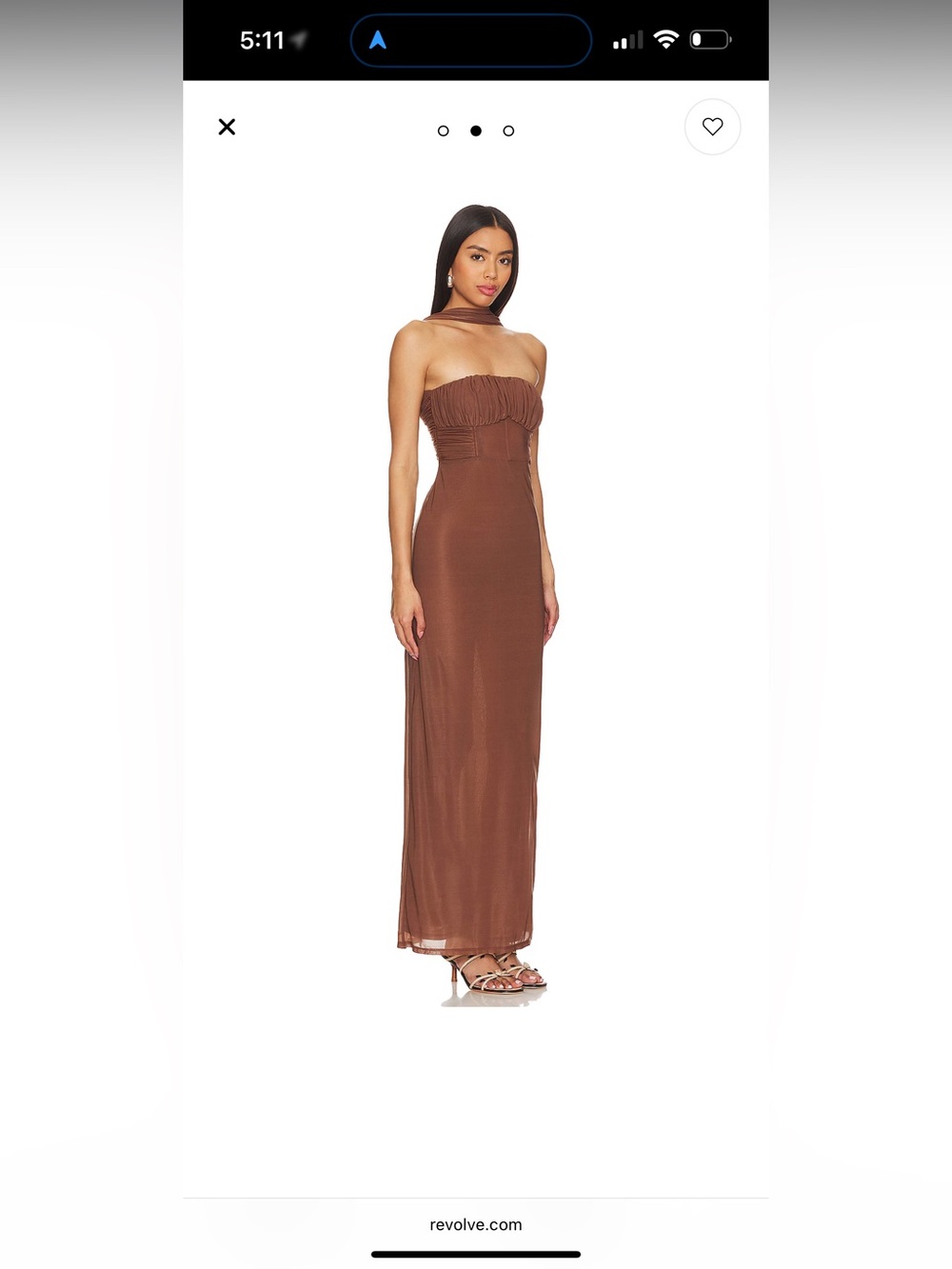 LPA Vittoria Maxi dress in chocolate New with Tags! - Picture 2 of 11
